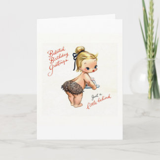 Tarjeta Belga de época "Un poco atrás"