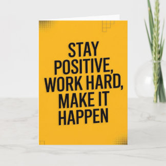 Tarjeta "BELIEVE" Inspirational Quote Card