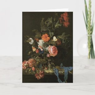 Tarjeta Bella Artes floral con Rosas