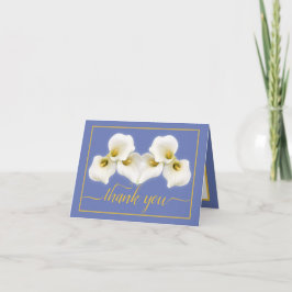Tarjeta Bella Calla Blanca Lilies Moda Floral Gracias