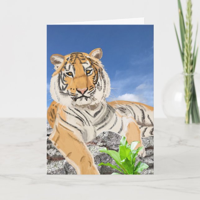 Tarjeta Bella tigre (Anverso)