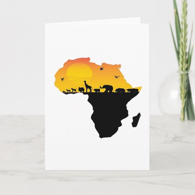 TARJETA BELLEZA DE ÁFRICA (Anverso)