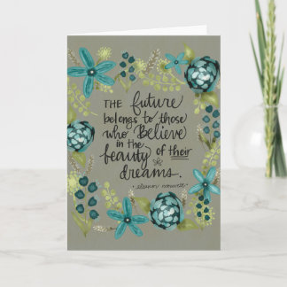 Tarjeta Belleza de sus sueños, Eleanor Roosevelt