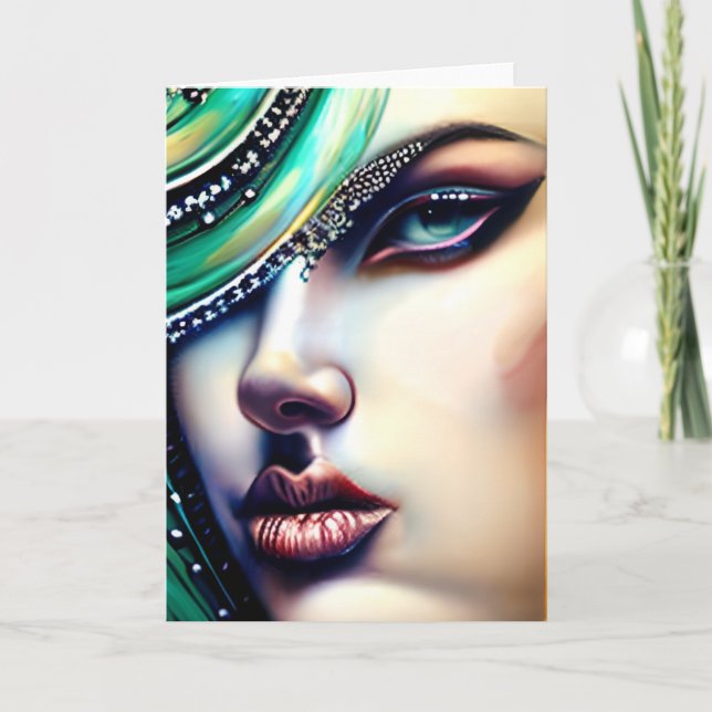 Tarjeta Belleza etérea Joyas Esparkly (Anverso)