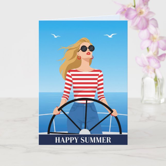 Tarjeta Belleza Feliz de Verano (Orquídea)
