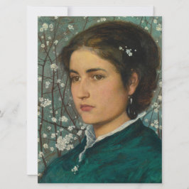 Tarjeta Belleza joven (mujer elegante) (retrato femenino)
