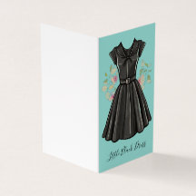 Belleza nostálgica Pequeño vestido negro LBD Blank