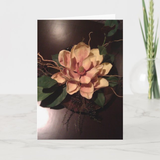 Tarjeta Belleza verdadera de una flor del melocotón, para (Anverso)