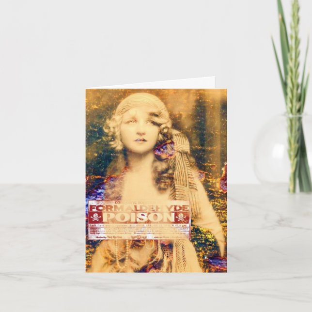 Tarjeta Belleza y veneno, Halloween (Anverso)