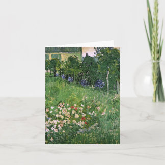Tarjeta Bello Artes de Van Gogh del jardín de Daubigny