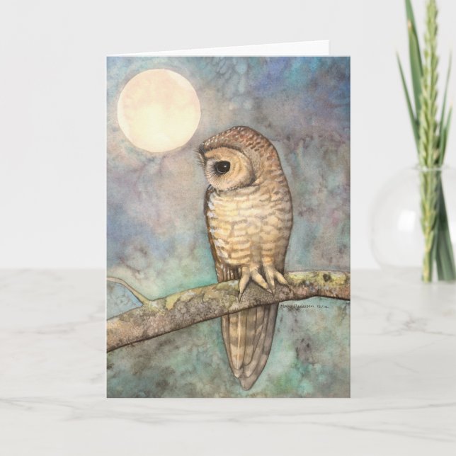 Tarjeta Bello Artes manchado septentrional de la fauna del (Anverso)