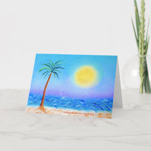 Tarjeta "Belmont's Beach #4", pintura de aceite original