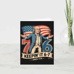Tarjeta Ben Franklin 67 Meme Keen 7-6 Profesor de Historia