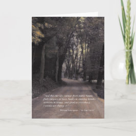 Tarjeta Bend in the Buffalo Road - cita de Shakespeare