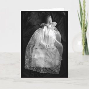 Tarjeta bendecida cielo del bebé