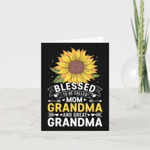 Tarjeta Bendecida por ser llamada Mamá Abuela Bisabuela