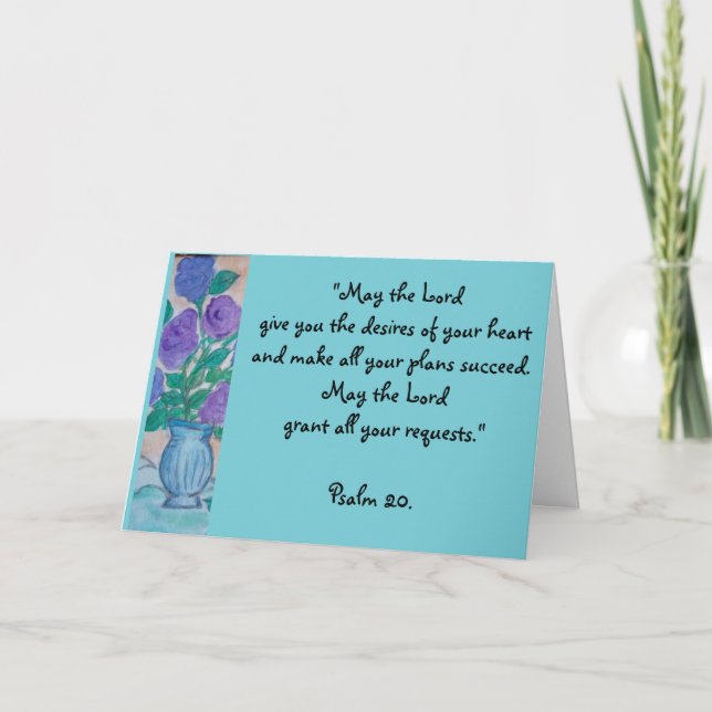 Tarjeta Bendición de cumpleaños (Anverso)