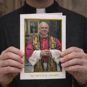Tarjeta Bendición de cumpleaños papal para sacerdote catól