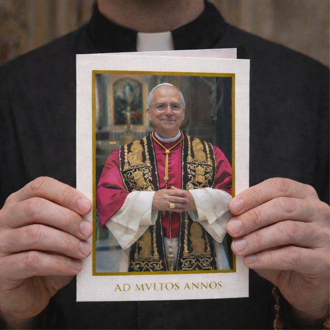 Tarjeta Bendición de cumpleaños papal para sacerdote catól (Subido por el creador)