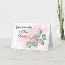 Tarjeta Bendición de la amistad