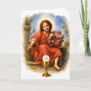 Tarjeta Bendición de Ordenación Sacerdotal Poema de las Ma