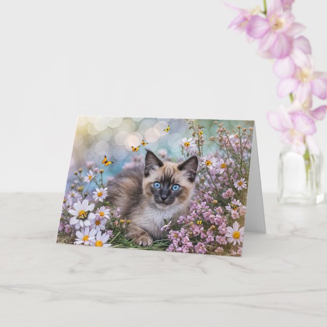 Tarjeta Bendición de Ostara del Equinoccio Vernal de Prima (Orquídea)