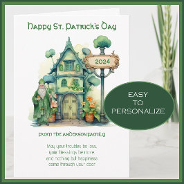 Tarjeta Bendición de San Patricio Oración Caprichosa 