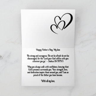 Tarjeta Bendición de una madre: Fuerza y fe para mi hijo