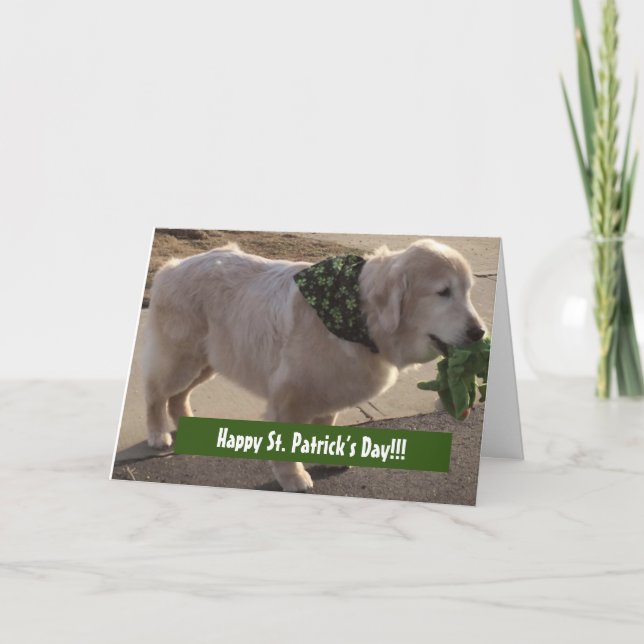 Tarjeta Bendición del Día de San Patricio - (Anverso)