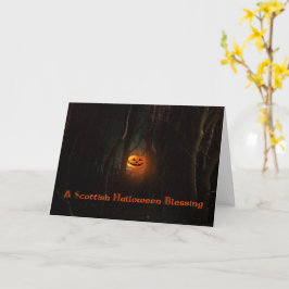 Tarjeta Bendición escocesa de Halloween - - -
