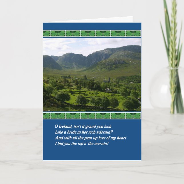 Tarjeta Bendición irlandesa de Irlanda del día de St (Anverso)