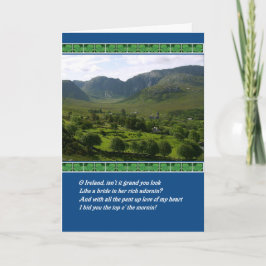 Tarjeta Bendición irlandesa de Irlanda del día de St