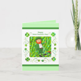 Tarjeta Bendición irlandesa y el Día de San Patricio