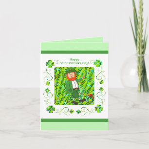 Tarjeta Bendición irlandesa y el Día de San Patricio