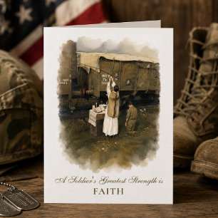 Tarjeta Bendición Militar Católica Oración de Despliegue
