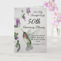 Bendición por el 50 aniversario de la bella esposa