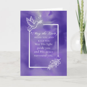 Tarjeta Bendición Religiosa Que el Señor te Bendiga y te G