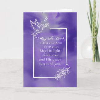 Tarjeta Bendición Religiosa Que el Señor te Bendiga y te G