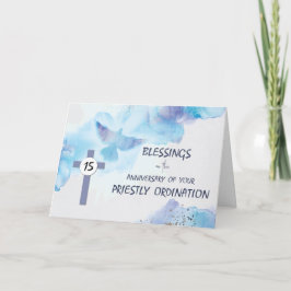 Tarjeta Bendiciones al 15° Aniversario de la Ordenación de