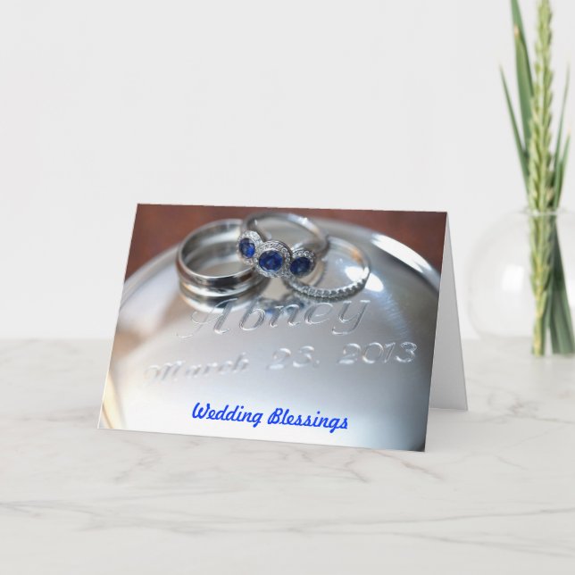 Tarjeta Bendiciones bodas (Anverso)