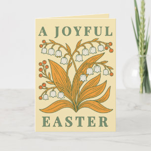 Tarjeta Bendiciones Botánicas Modernas de Pascua