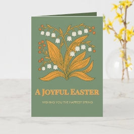 Tarjeta Bendiciones botánicas modernas de Pascua