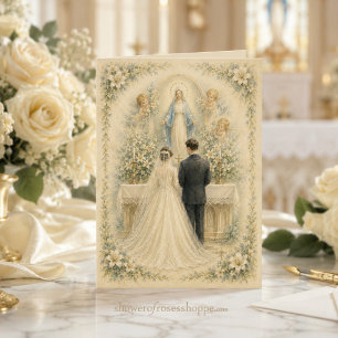 Tarjeta Bendiciones de Boda Católicas Nuestra Señora de la