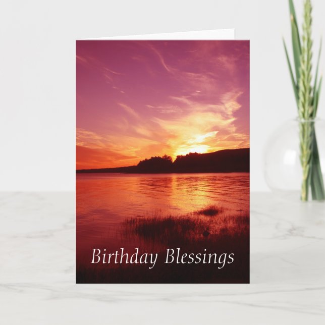 Tarjeta Bendiciones de cumpleaños (Anverso)