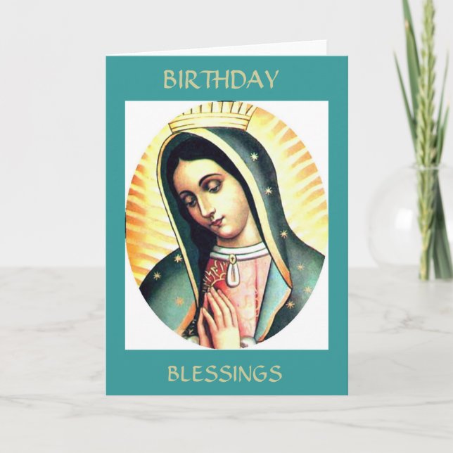 Tarjeta Bendiciones de cumpleaños (Anverso)