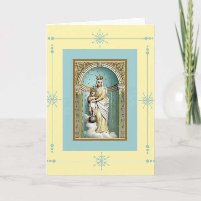 Tarjeta Bendiciones de cumpleaños de Jesús Notre Dame des  (Anverso)