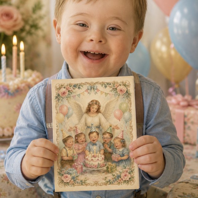Tarjeta Bendiciones de cumpleaños para niños con síndrome  (Subido por el creador)