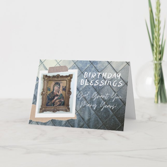 Tarjeta ¡Bendiciones de cumpleaños! - Que Dios Te Conceda  (Anverso)