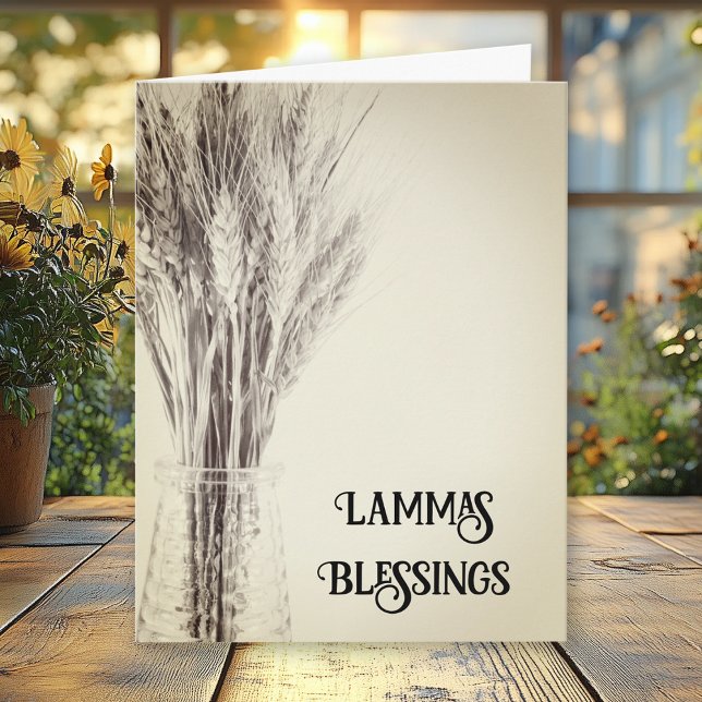 Tarjeta Bendiciones de Granos de Trigo Secos Día de Lammas (Subido por el creador)
