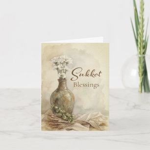 Tarjeta Bendiciones de la cosecha de Sukkot